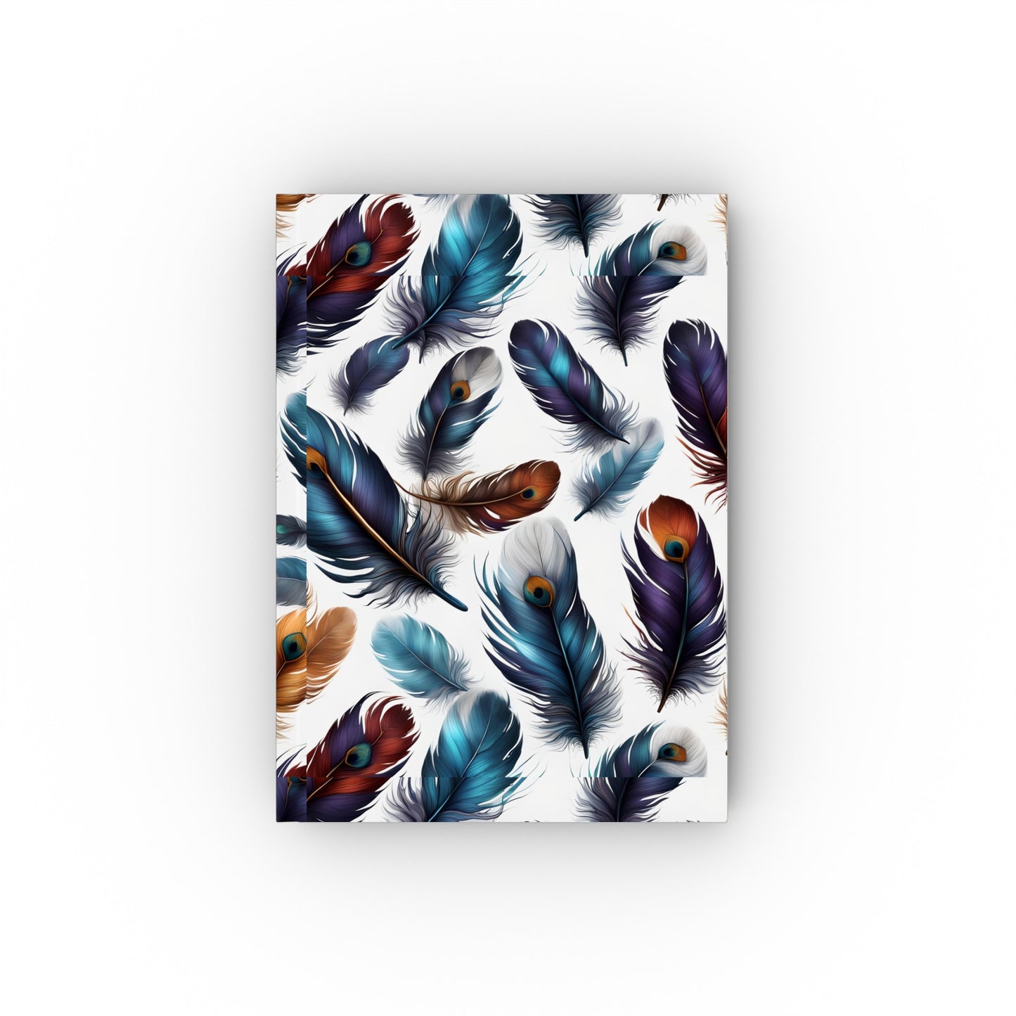 Hard Backed Journal - Fabulous Feathers design