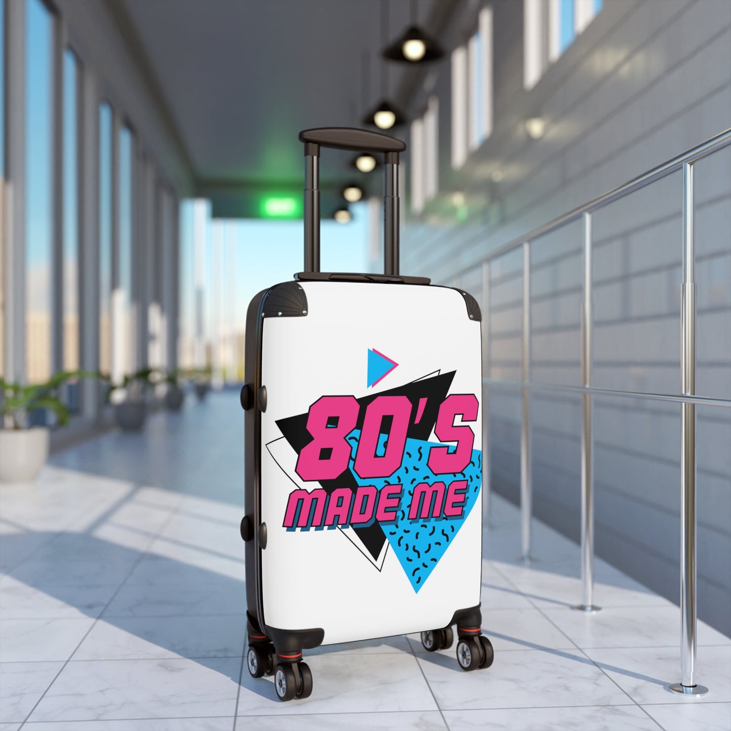 Fun 80's themed Suitcase in Large, Medium and Small