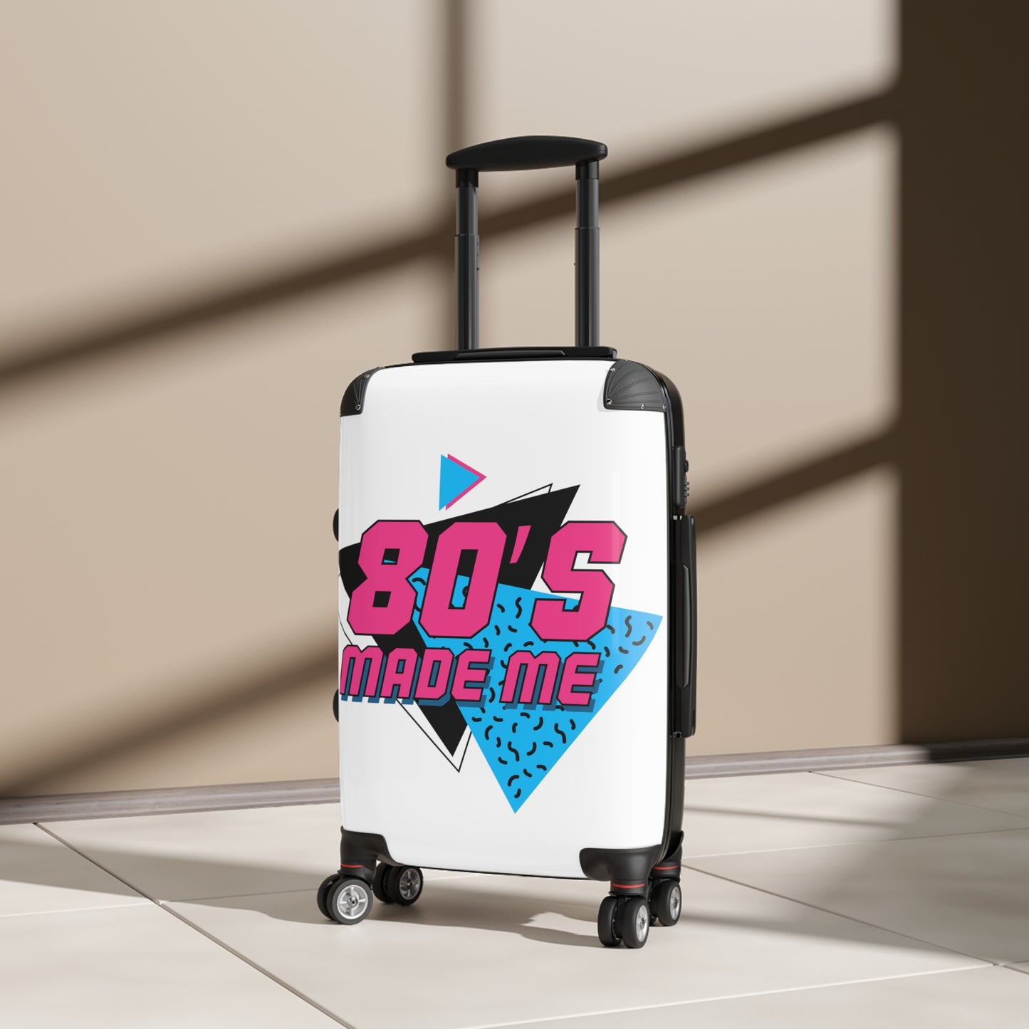 Fun 80's themed Suitcase in Large, Medium and Small