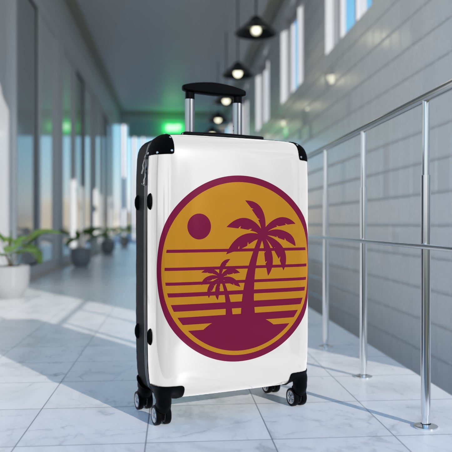 Travel themed Suitcase in Large, Medium and Small