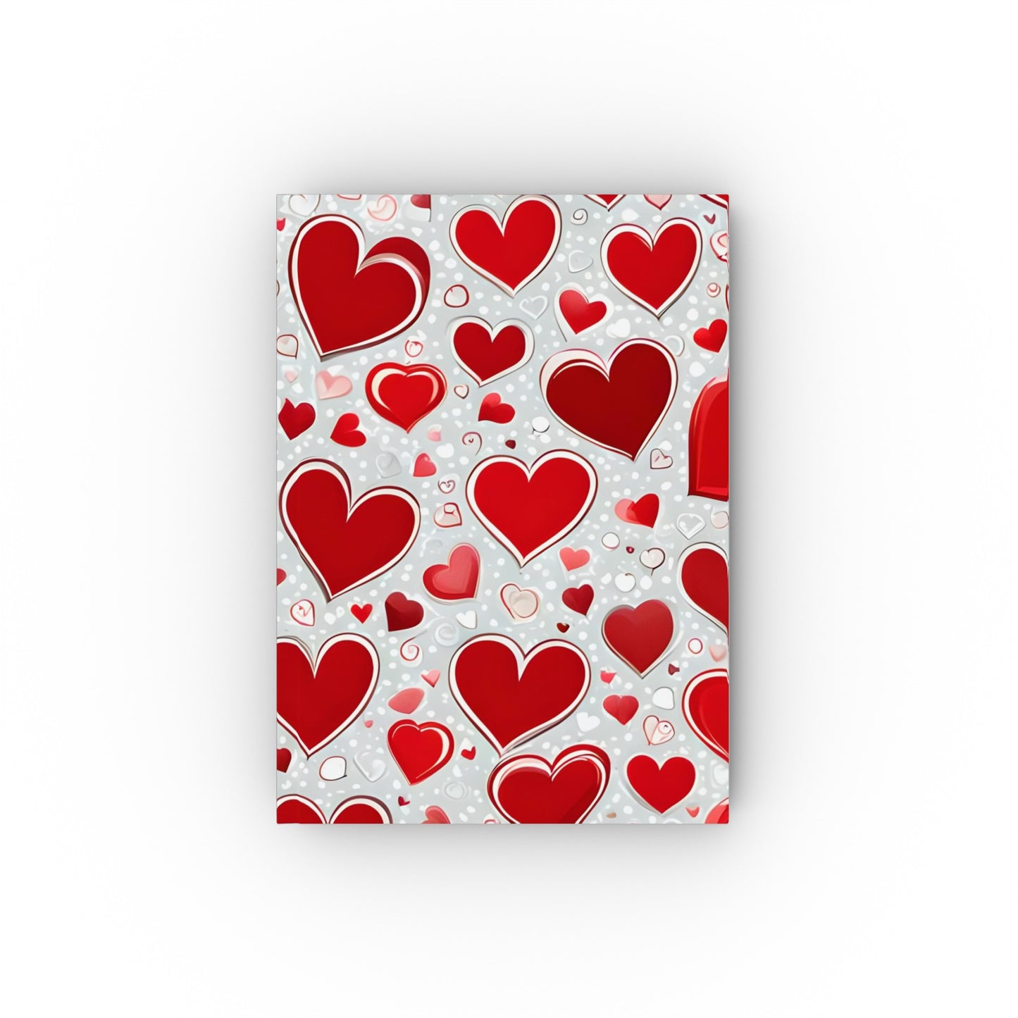 Hard Backed Journal - Hearts design