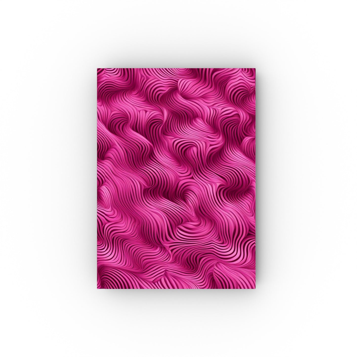 Hard Backed Journal - Pink Swirls Design