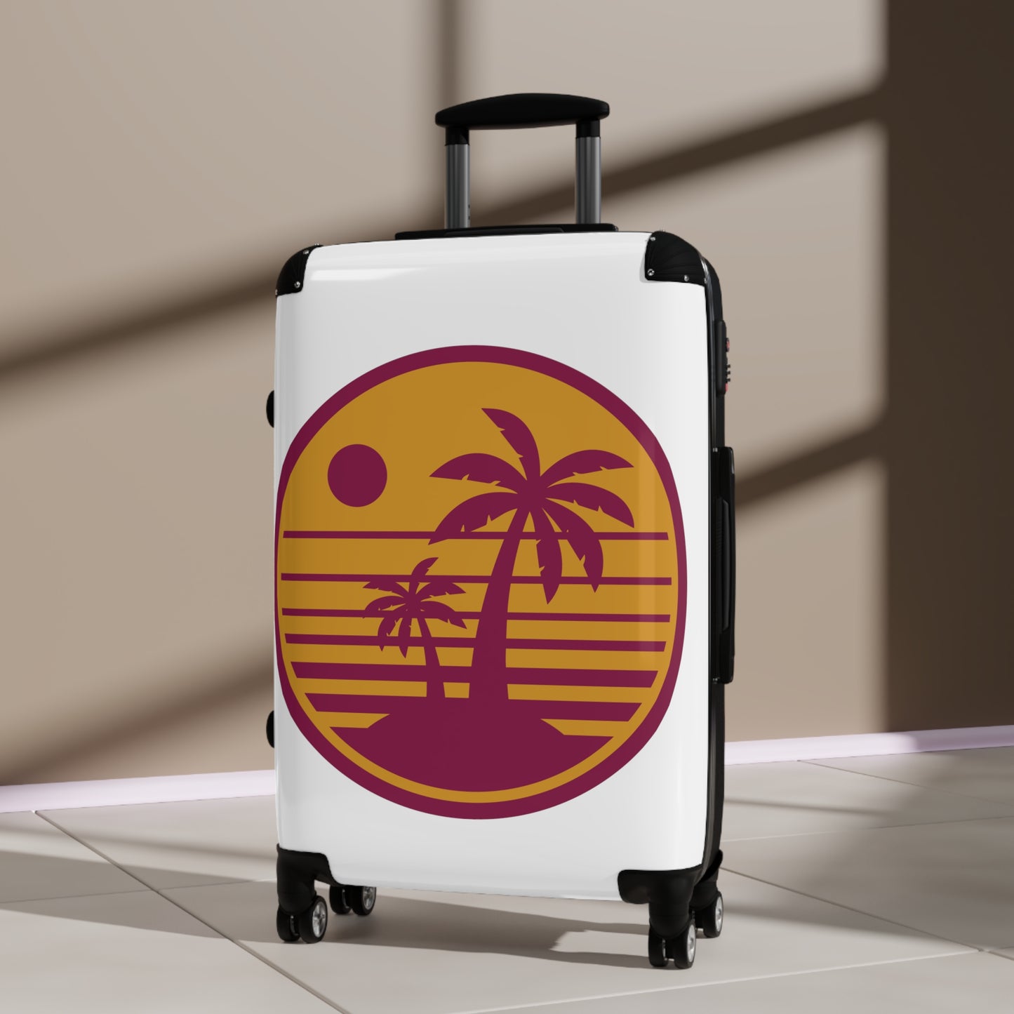 Travel themed Suitcase in Large, Medium and Small